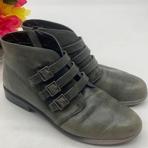 NAOT Light Green Leather Ankle Bootie Size 40 MCA4395F